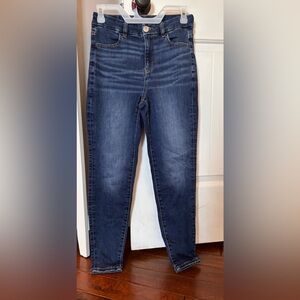 American Eagle Outfitters Dark Blue Straight Leg Jeans